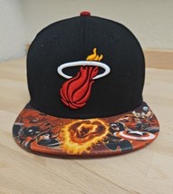 Miami Heat Hat New Era 59fifty Fitted Hat Size 7 1/8 Ball Cap Marvel - £22.54 GBP