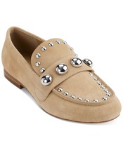 Karl Lagerfeld Women&#39;s Avah Studs Loafer Slip On Shoes Taupe Size 6.5 MS... - $49.49