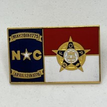 North Carolina Fraternal Order Of Police Law Enforcement Enamel Lapel Hat Pin - £11.83 GBP