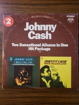 Johnny Cash Two Sensational Albums In One Hit Package Double Album - $13.50