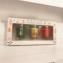 Yankee Candle Holiday Candle Set 5oz - Balsam Cedar, Christmas Cookie, C... - $3.87