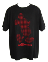 Disney Parks Mickey Mouse Black T Shirt Red Cutouts Size XL Walt Disney ... - $22.53