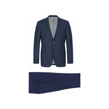 Men RENOIR suit Solid Two Button Business Formal Year Round Slim Fit 201-19 Navy image 2
