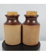 Vtg 1970 Environmental Ceramic Stoneware Jars With Cork Stoppers Japan S... - $610.22 MXN