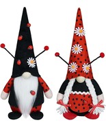 2Pack Spring Ladybug Gnomes Decorations Home Kitchen Table Tiered Tray D... - £28.09 GBP