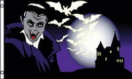 Vampire Bats Moon 3 X 5 Flag 3x5 FL506 Halloween Haunted House Signs Banners - £7.55 GBP
