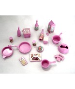 Vintage Barbie Doll  Pink Kitchen Accessories Lot of 16 - $14.99