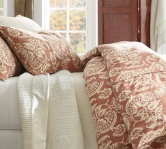 Pottery Barn Alessandra Floral Linen Blend Full/Queen Duvet Cover - £86.14 GBP