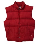 Vtg 70&#39;s Gerry Made In USA Puffer Goose Down Vest Jacket Snap Men&#39;s Red ... - $846.75 MXN
