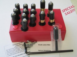 Tour Lock Pro (BLACK) 14-pc Set(10-12g,2-20g,1-25g,1-30g Weight)w/Tools&amp;Manual - £107.01 GBP