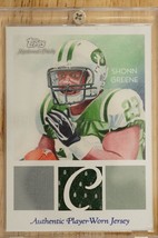 2009 Topps National Chicle Relics Shonn Greene NCR-SG Rookie RC Jersey NY Jets - £7.73 GBP