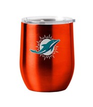 NFL Miami Dolphins Ultra Chill Wine Tumbler Kitchen Grade Stainless Steel 16 oz - £18.63 GBP