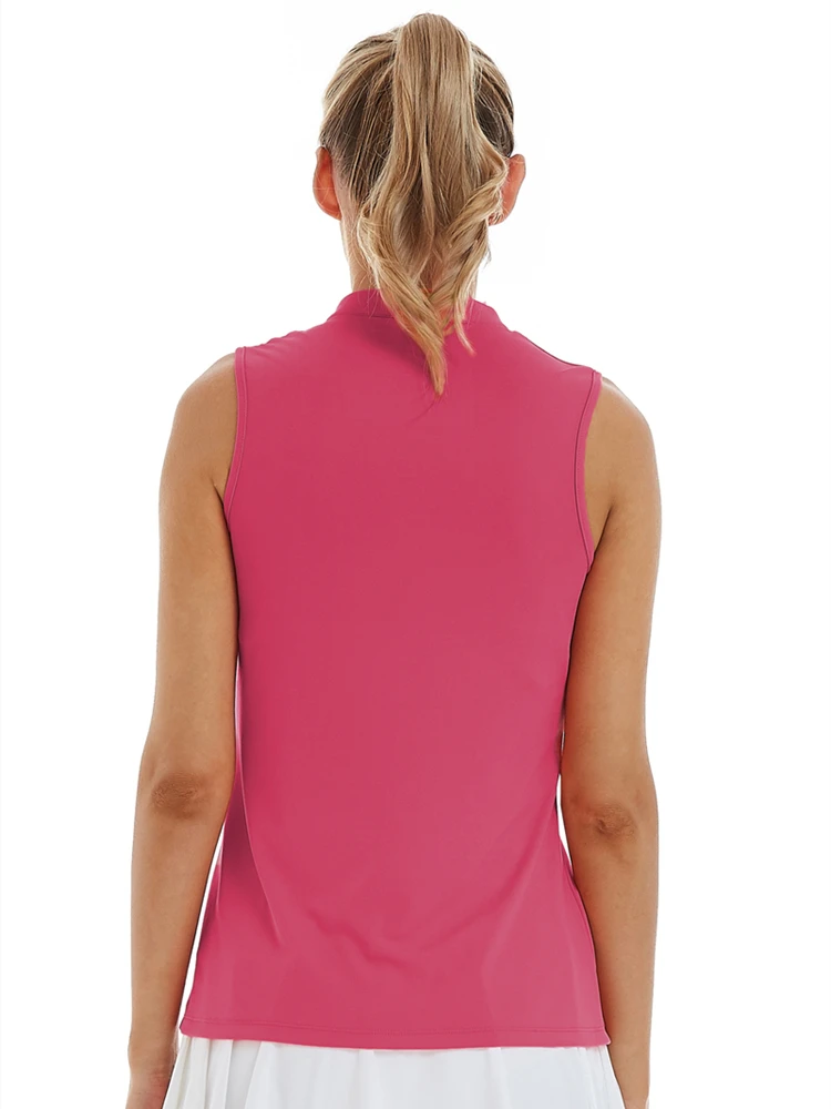 Woman  V-Neck with Collar  Shirts Quick Dry 50+UV Protection Sleeveless Spring G - £117.73 GBP