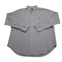 Polo Ralph Lauren Shirt Mens XL Extra Blue Striped Button Up Long Sleeve Casual - £20.51 GBP