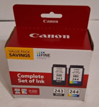 Genuine Canon PG-243 Black / CL-244 Color Ink Cartridges - Value Pack (1287C006) - £26.36 GBP