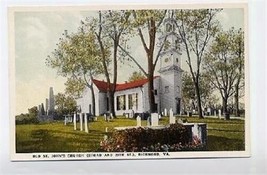 Old ST Johns Church  Linen Postcard Richmond VA - £7.77 GBP