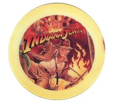 Indiana Jones Round Coaster 1990s Pinball Game Movie Memorabilia Collect... - $10.52