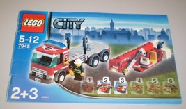 Used Lego Town City INSTRUCTION BOOK ONLY # 7945 Fire Station No Legos i... - $9.95