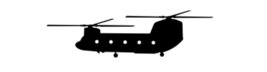 7&quot; us military aircraft silhouette boeing ch-47 chinook sticker decal usa made - £20.18 GBP