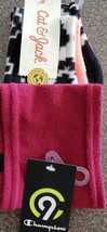 1-Cat &amp; Jack &amp; 1-C9 Brand Fleece Burgundy &amp; Black &amp; White Headbands - £8.92 GBP