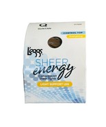 Leggs Sheer Energy Control Top Compression Sheer Tights Suntan Size Q(La... - $29.58