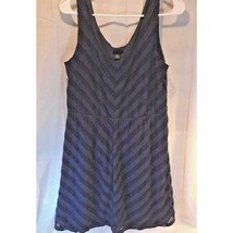 Rue21 Women&#39;s A Line Dress Blue Mini Lined Scoop Neck Sleeveless Eyelets XL - $188.17 MXN
