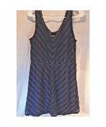 Rue21 Women&#39;s A Line Dress Blue Mini Lined Scoop Neck Sleeveless Eyelets XL - $188.09 MXN