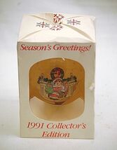 Campbell Kids Art Glass Christmas Ornament w Collectors Edition Box Vint... - $14.84