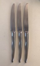 Retroneu Currents 18/10 Stainless Lot of 3 Dinner Knives 9.5&quot; Everyday Flatware - £17.13 GBP