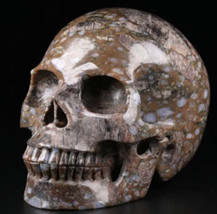 Red Que Sierra Stone Crystal Skull Reiki- Mineral- Healing-Quartz-Realistic - $14.99+