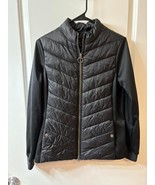 Barbour Hargate Sweat Women&#39;s Sweatshirt Quilted Jacket Black Size US 6 - $944.00 MXN