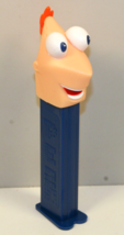 Pez Dispenser Disney Phineas &quot;Phineas and Ferb&quot; Blue Body Footed 4 7/8&quot; China - £5.48 GBP