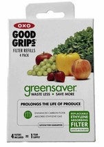 OXO Good Grips GreenSaver Carbon Filter Refills 4 Pack = One Year Supply - $12.24