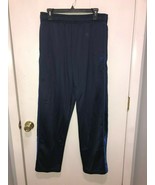 Fila Sport Athletic Pants Men&#39;s Large Fleece Lined Drawstring Blue Polye... - $184.99 MXN