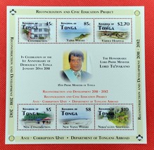 ZAYIX - 2012 Tonga 1177 MNH - Democracy / Prime Minister - CV $30 0209-AM53M - £11.79 GBP