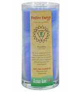 Aloha Bay Throat Chakra Positive Energy Scented Candle 11oz, blue tall g... - £17.17 GBP