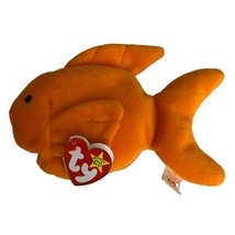 Goldie the Goldfish Retired TY Beanie Baby 1994 PVC Pellets Excellent Co... - £5.35 GBP