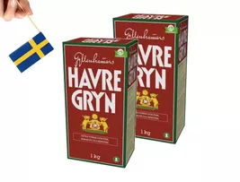 2 Boxes Gyllenhammars Havregryn Classic Swedish Rolled Oats | 1kg (35.27oz) - $18.90