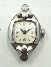 Vintage Bulova L9 10KT RGP Ladies Silver Wristwatch 17 Jewels - $19.80