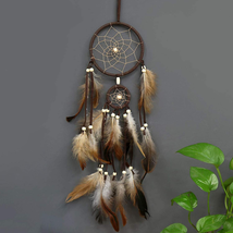 Feather Dream Catcher Handmade Native American Dream Catchers Bohe Wall Hanging - £9.33 GBP
