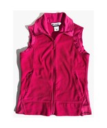 Columbia Sportswear Vest Women size L Large Hot Pink Sleeveless Full Zip... - $14.79