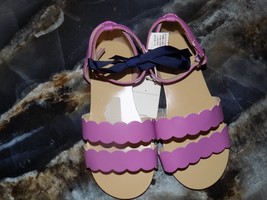 Janie &amp; Jack Lilac Purple Easter/Beach/Summer Sandals Size 9 Girl&#39;s NEW - $37.20