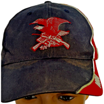 NRA Red Flying Eagle Blue Embroidered Trucker Hat, Red White strapback OSFA - $6.84