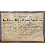 1945 Original WW2 The Saratogian Newspaper 4/18/45 WWII 3rd Bisects Reic... - $723.21 MXN
