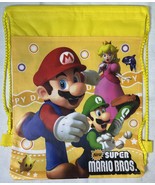Super Mario Bros Bag Back Pack Gym Bag Drawstring - $271.67 MXN