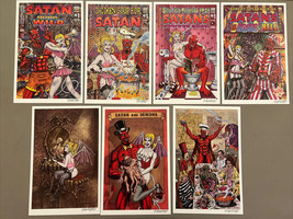 Frank Forte Satan Print  Set Of 7 7”x11 Signed W/ COA Sexy  Pop Surrealism - $46.75