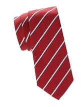 Armani Collezioni Men&#39;s Striped Tie - Solid Dark Red - $50.00
