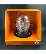 Skull Plasma Ball w LED Lights Halloween Electropathic Vessel, Tested Wo... - £35.60 GBP