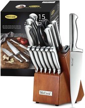 McCook® Knife Sets German Stainless Steel Kitchen Knife Block Sets with ... - $102.31