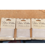 3 Packs of American Greetings White Fabric Ribbon 12ft. Each *NEW* ccc1 - $189.87 MXN